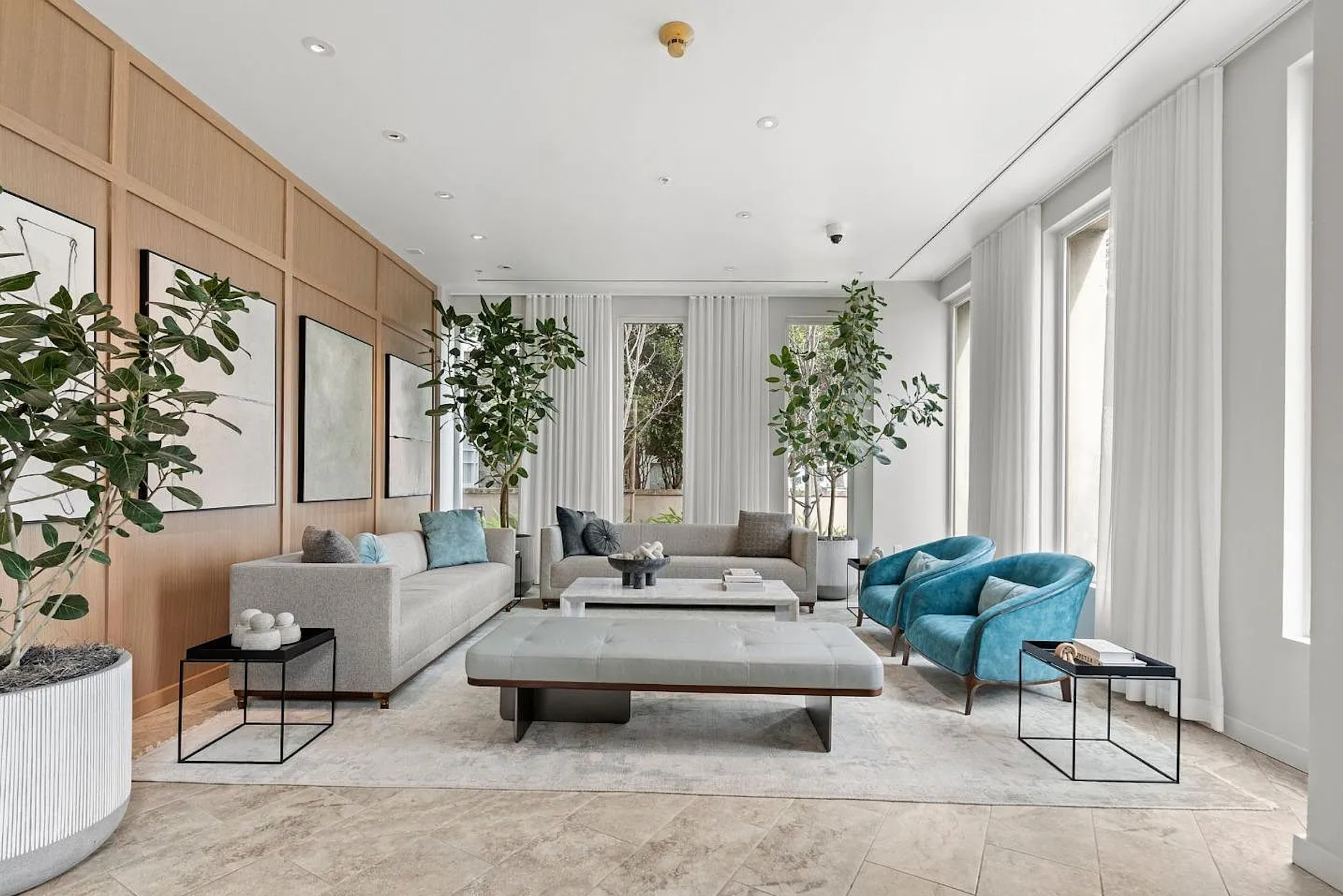 Elegant lobby lounge